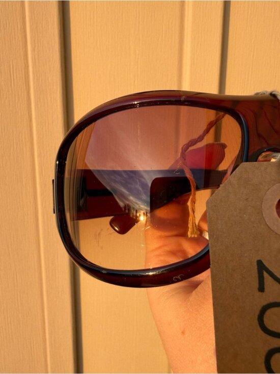 GUCCI Y2K Oversized Brown Gradient Sunglasses